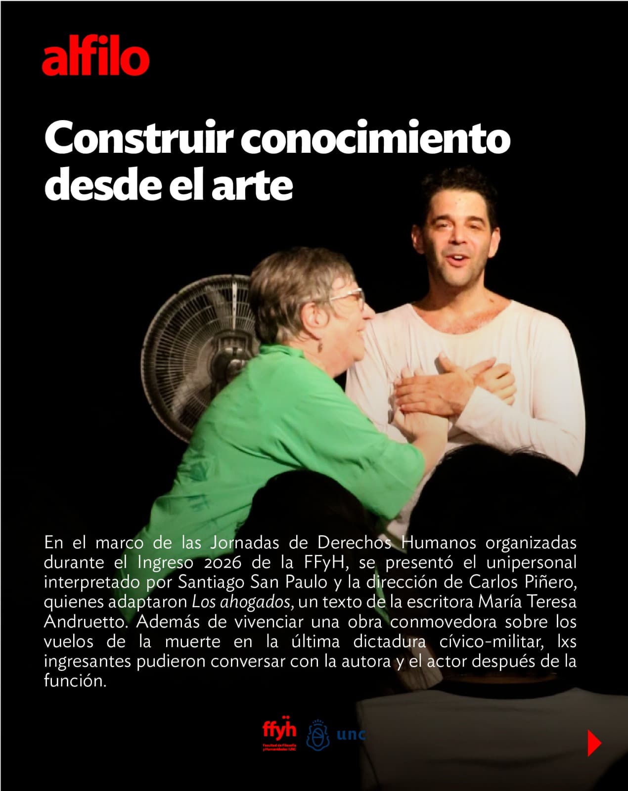 Flyer de obra teatral 1 - Santiago San Paulo