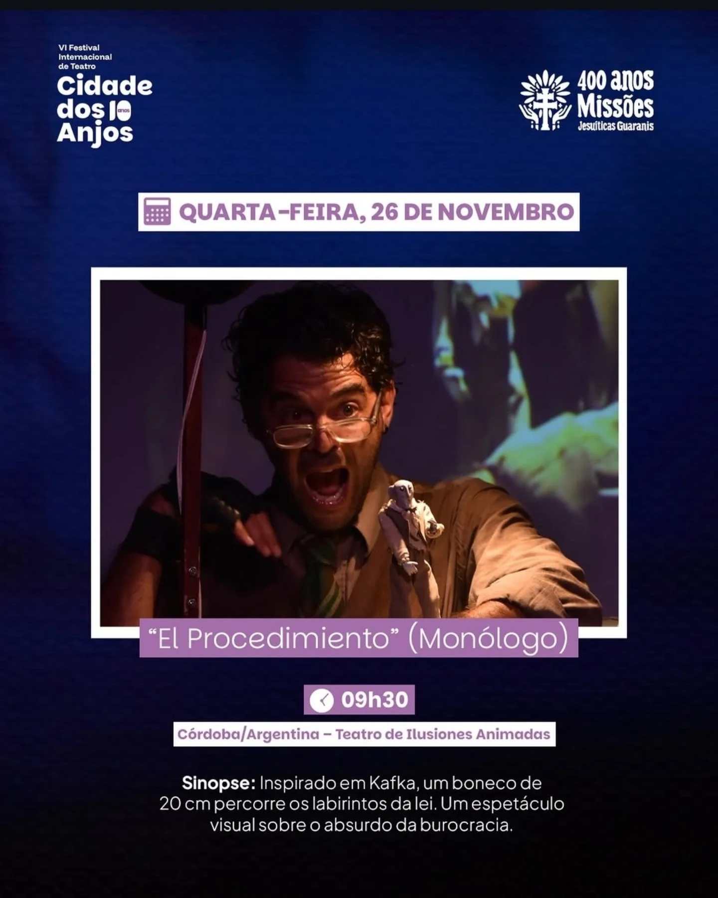 Flyer de obra teatral 6 - Santiago San Paulo
